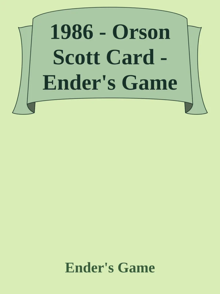 Ender's Game cover