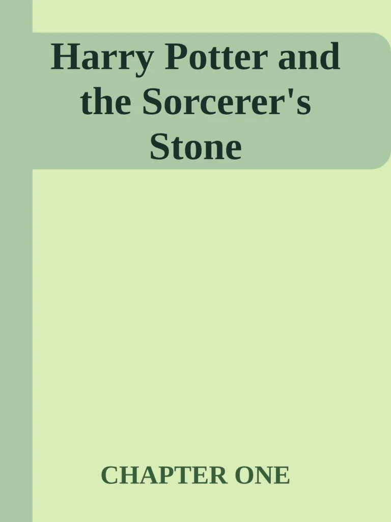 Harry Potter and the Sorcerer's Stone cover