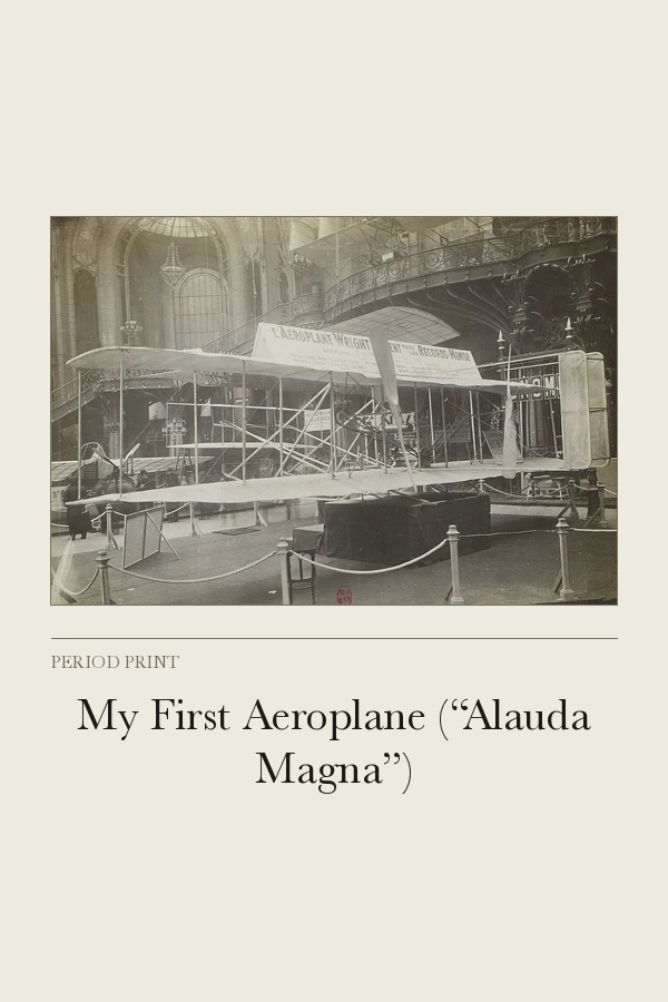 My First Aeroplane (“Alauda Magna”) cover